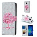 Pink Tree Pattern Horizontal Flip Leather Case for Huawei Mate 20 Pro, with Holder & Card Slots & Photo Frame & Wallet