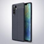 Litchi Texture TPU Shockproof Case for Huawei P30 Pro (Navy Blue)