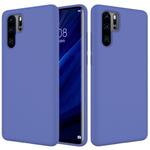 Solid Color Liquid Silicone Shockproof Full Coverage Case for Huawei P30 Pro (Purple)