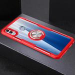 Scratchproof TPU + Acrylic Ring Bracket Protective Case for Huawei Honor 10 Lite(Red)