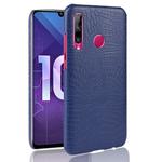 Shockproof Crocodile Texture PC + PU Case for Huawei Honor 10i / 20i (Blue)