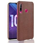 Shockproof Crocodile Texture PC + PU Case for Huawei Honor 10i / 20i (Brown)