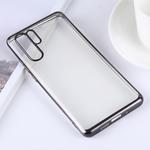 Ultra-thin Electroplating Soft TPU Protective Back Cover Case for Huawei P30 Pro (Black)