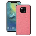 Shockproof Cloth Texture PC+ TPU Protective Case for Huawei Mate 20 Pro (Pink)