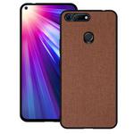 Shockproof Cloth Texture PC+ TPU Protective Case for Huawei Honor View 20 (Brown)