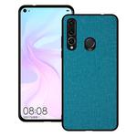 Shockproof Cloth Texture PC+ TPU Protective Case for Huawei Nova 4 (Blue)