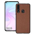 Shockproof Cloth Texture PC+ TPU Protective Case for Huawei Nova 4 (Brown)