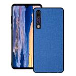 Shockproof Cloth Texture PC+ TPU Protective Case for Huawei P30 (Dark Blue)