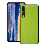 Shockproof Cloth Texture PC+ TPU Protective Case for Huawei P30 (Green)
