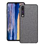 Shockproof Cloth Texture PC+ TPU Protective Case for Huawei P30 (Grey)