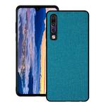 Shockproof Cloth Texture PC+ TPU Protective Case for Huawei P30 (Blue)