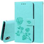 Rose Embossed Horizontal Flip PU Leather Case for Huawei Honor 8S / Y5 (2019), with Holder & Card Slots & Wallet (Green)