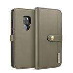 DG.MING Lambskin Detachable Horizontal Flip Magnetic Case for Huawei Mate 20, with Holder & Card Slots & Wallet (Green)