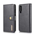 DG.MING Crazy Horse Texture Flip Detachable Magnetic Leather Case for Huawei P30, with Holder & Card Slots & Wallet (Black)