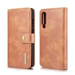 DG.MING Crazy Horse Texture Flip Detachable Magnetic Leather Case for Huawei P30, with Holder & Card Slots & Wallet (Brown)
