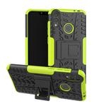 Tire Texture TPU+PC Shockproof Case for Huawei Honor Play 8C, with Holder (Green)