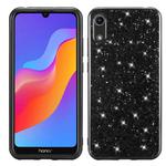 Glitter Powder Shockproof TPU Case for Huawei Honor Play 8A (Black)