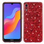 Glitter Powder Shockproof TPU Case for Huawei Honor Play 8A (Red)