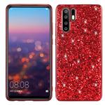 Glitter Powder Shockproof TPU Case for Huawei P30 Pro (Red)