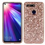 Glitter Powder Shockproof TPU Case for Huawei Honor View 20 (Rose Gold)