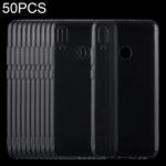 50 PCS 0.75mm Ultrathin Transparent TPU Soft Protective Case for Huawei P Smart (2019) / Honor 10 Lite