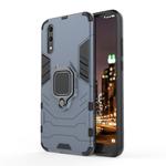 PC + TPU Shockproof Protective Case for Huawei P20, with Magnetic Ring Holder (Navy Blue)