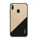 MOFI Shockproof TPU + PC + Cloth Pasted Case for Huawei Y9 (2019) / Enjoy9 Plus(Gold)
