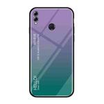 Gradient Color Glass Case for Huawei Honor 8X (Purple)