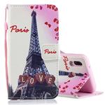 Love Tower Pattern Horizontal Flip Leather Case for Huawei P20 Lite, with Holder & Card Slots & Wallet