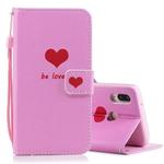 Heart Pattern Horizontal Flip Leather Case for Huawei P20 Lite, with Holder & Card Slots & Wallet