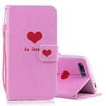Heart Pattern Horizontal Flip Leather Case for Huawei Honor 10, with Holder & Card Slots & Wallet