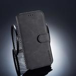 DG.MING Retro Oil Side Horizontal Flip Case for Huawei P20 Lite / Nova 3e, with Holder & Card Slots & Wallet (Black)