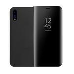 For Huawei P20 Pro PC Mirror Protective Back Cover Case with Holder (Black)