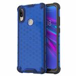 Honeycomb Shockproof PC + TPU Case for Huawei Y6(2019)(Blue)