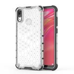 Honeycomb Shockproof PC + TPU Case for Huawei Y7(2019) (Transparent)