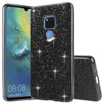 Glittery Powder Shockproof TPU Case for Huawei Mate 20(Black)