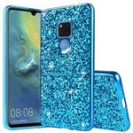 Glittery Powder Shockproof TPU Case for Huawei Mate 20(Blue)
