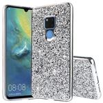 Glittery Powder Shockproof TPU Case for Huawei Mate 20(Silver)