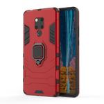 PC + TPU Shockproof Protective Case for Huawei Mate 20 X, with Magnetic Ring Holder(Red)