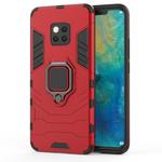 PC + TPU Shockproof Protective Case for Huawei Mate 20 Pro, with Magnetic Ring Holder (Red)