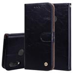 Business Style Oil Wax Texture Horizontal Flip Leather Case for Huawei Nova 3i & P smart Plus, with Holder & Card Slots & Wallet(Black)
