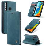 CaseMe-013 Multifunctional Retro Frosted Horizontal Flip Leather Case for Huawei P30 Lite, with Card Slot & Holder & Wallet (Blue)