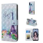 Tower Pattern 3D Horizontal Flip Leather Case for Huawei P30 Lite, with Holder & Card Slots & Photo Frame & Wallet