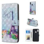 Tower Pattern 3D Horizontal Flip Leather Case for Huawei Y7 (2019), with Holder & Card Slots & Photo Frame & Wallet