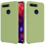 Ultra-thin Liquid Silicone Dropproof Protective Case for Huawei Honor V20(Green)