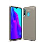 Brushed Texture Carbon Fiber TPU Case for Huawei P30 Lite (Grey)