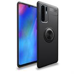 lenuo Shockproof TPU Case for Huawei P30 Pro, with Invisible Holder (Black)