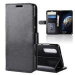 R64 Texture Single Fold Horizontal Flip Leather Case for Huawei P30, with Holder & Card Slots & Wallet (Black)