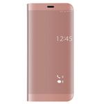 For Huawei  Mate 9 Pro Electroplating PC + PU Horizontal Flip Protective Case with Stand Holder & Sleep / Wake-up Function (Rose Gold)