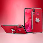 Magnetic 360 Degree Rotation Ring Holder Armor Protective Case for Huawei Nova 4 (Red)